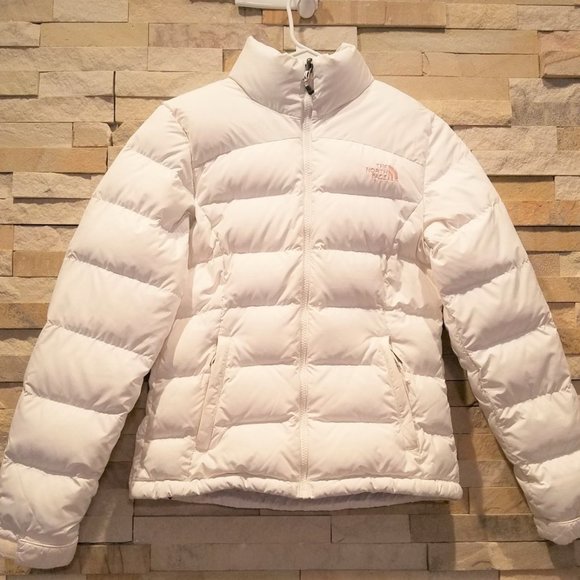 North Face XS White Nuptse 700 Goose Down Winter Puffer Jacket